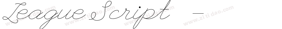 League Script手机版字体转换